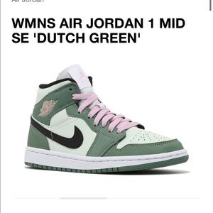 Dutch green air Jordan 1 mids